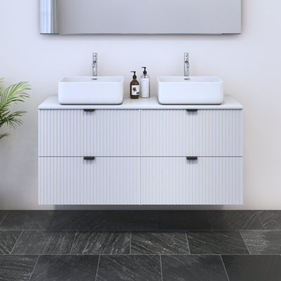 Lissia 47.4'' Double Bathroom Vanity with Top