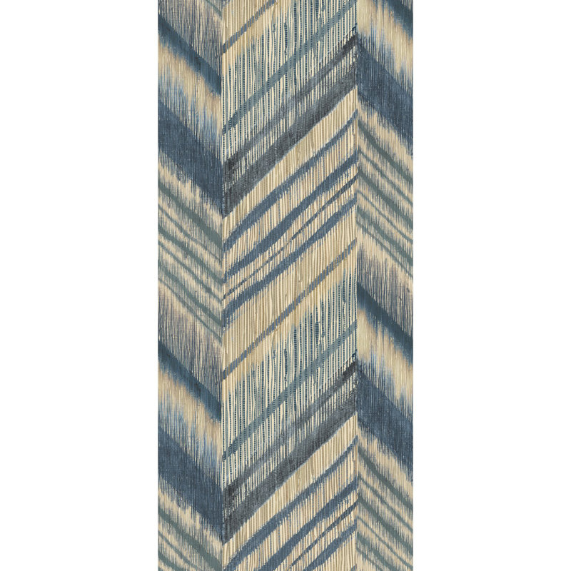 Chevron Non-Woven Wallpaper Roll, Ink