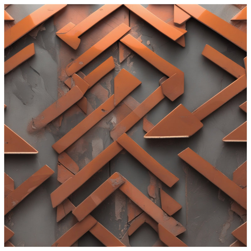 Bronze Geometric Wall Art Comforter, Twin