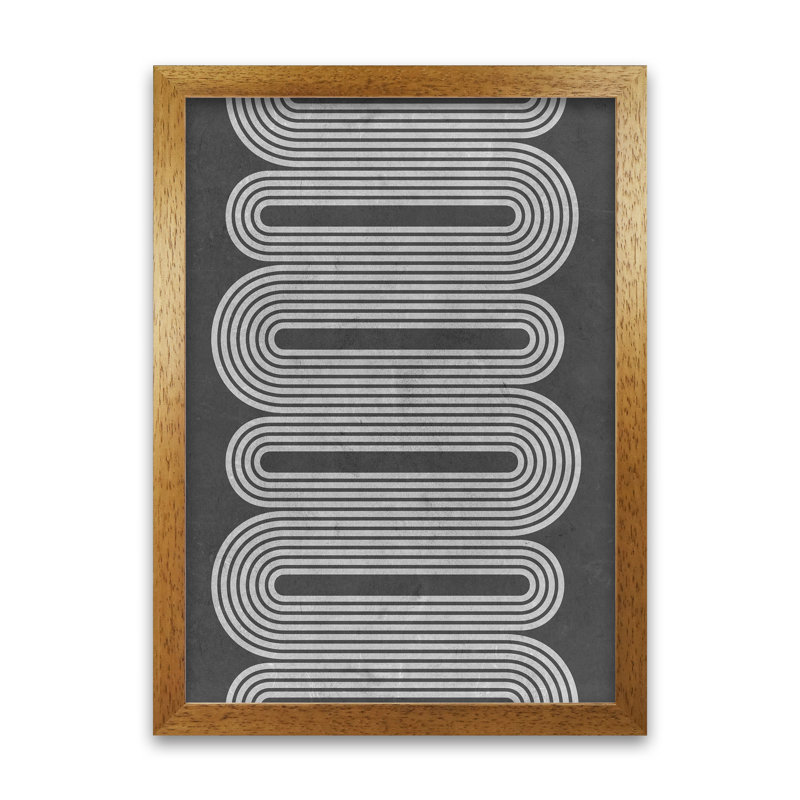 Black And White Set A - Print, Oak Frame, 42cm H x 30cm W x 3cm D
