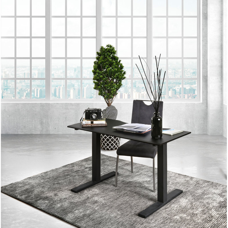 Bureau pour travailler debout à hauteur réglable, Noir, H 29,38 po x l 47,25 po x P 27,5 po