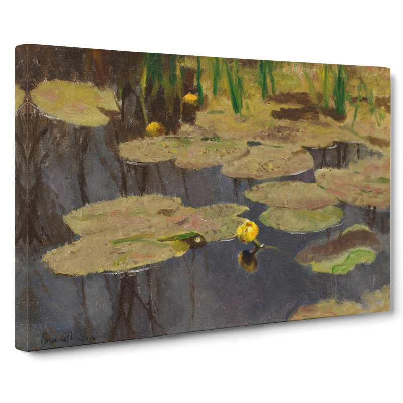 Lilly Pond by Bruno Liljefors - Wrapped Canvas, 60cm H x 91cm W x 3cm D