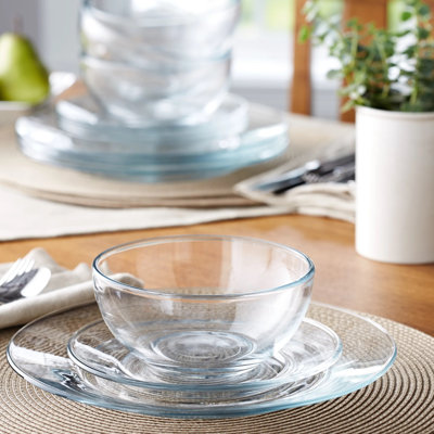 Gemayel Piece Glass Dinnerware Set - Service for 4