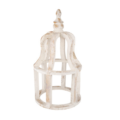 27'' H Wood Tabletop Lantern