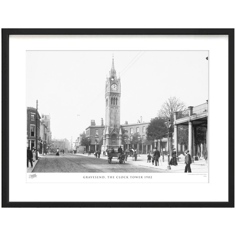 Gravesend, The Clock Tower 1902 - Single Picture Frame Print, 28cm H x 36cm W x 2.3cm D