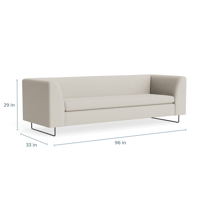 MTO - Bonnie 96" Sofa w/ Black Legs, Kelso Sand