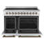 Cuisinière électrique Paolo, 48 po, blanc-117587171