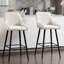 Tabouret de comptoir rembourré 42,1 po avec structure en métal Lemarcus-1093438559