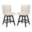 Tabouret de comptoir pivotant rembourré Kamiyla-1711792196