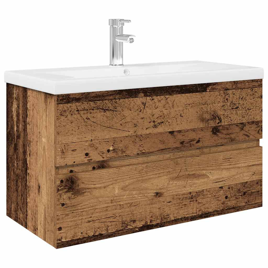 Bennjamin 80mm Single Bathroom Vanity with Integrated Ceramic Basin