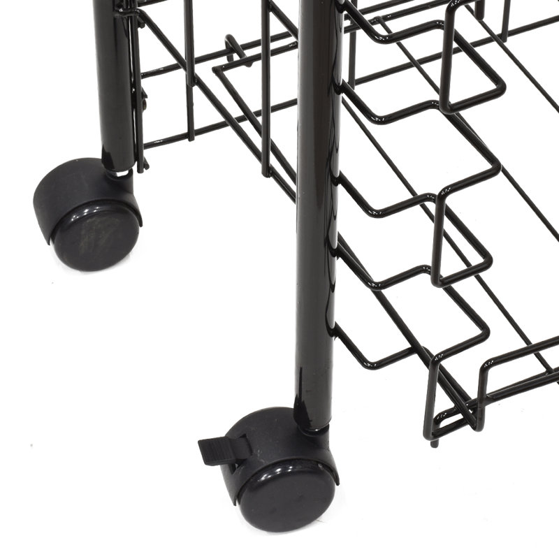 Étagère mobile à 5 tablettes avec tablettes réglables l 36 po x H 47 po