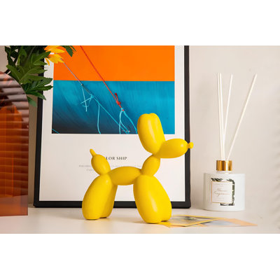 Élégant objet décoratif, jaune, 6,7 po x 3,1 po x 8,7 po | 100% polyester, pièce décorative polyvalente pour la décoration intérieure | Idéal pour le salon, le bureau ou la chambre à coucher | La couleur vibrante ajoute une touche gaie