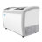 Glass Top Commercial Ice Cream Display Freezer