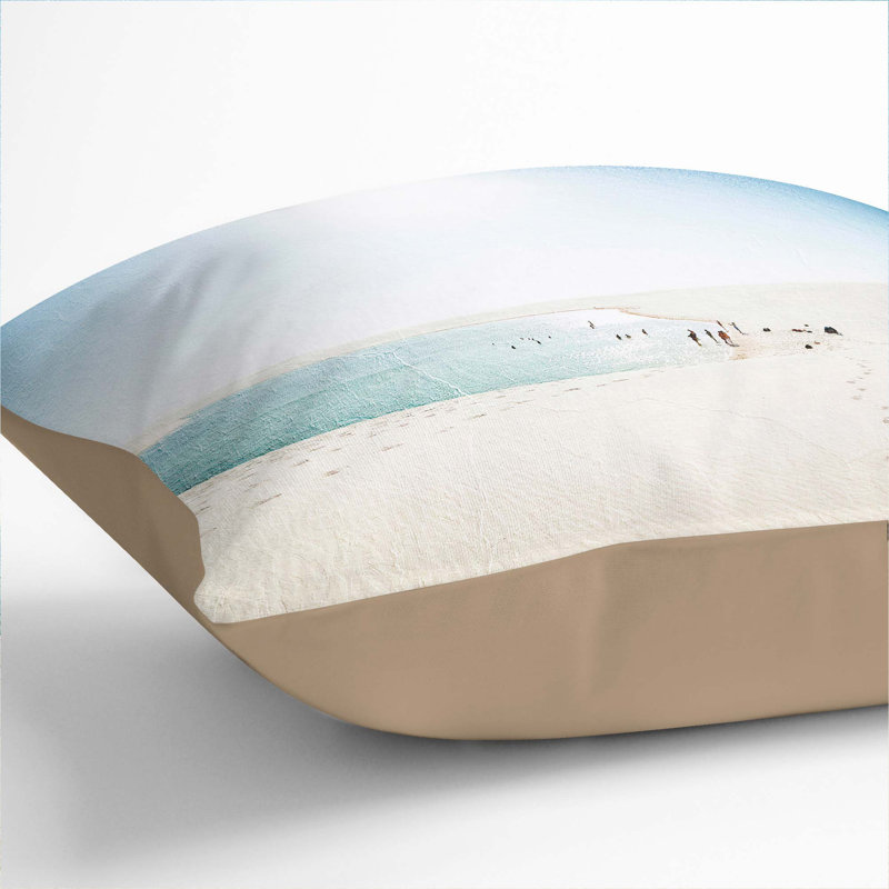 Square Throw Cushion, 55cm H x 55cm W x 20cm D, Stone