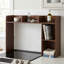 Bibliothèque de bureau polyvalente à 3 niveaux, 4 tablettes de rangement ouvertes et patins antidérapants, convient au bureau, bureau-129507986