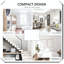 Commode de rangement blanche à 4 tiroirs - Commode de chambre moderne | Idée de cadeau-121069429