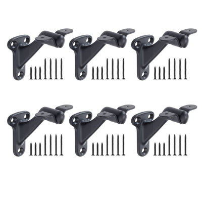 Support de main courante pour escaliers noir mat