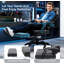 Ergonomic Game Chair with Massage Waist Pillow-117813931