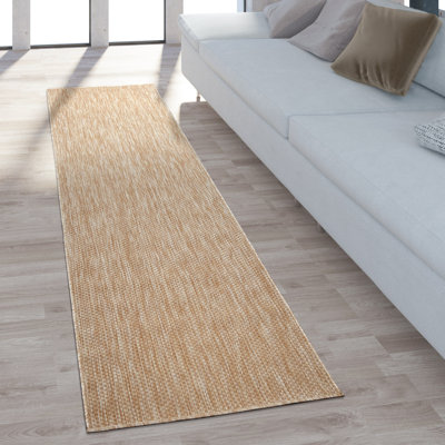 Tapis intérieur / extérieur brun Iyana
