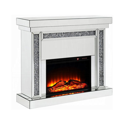Foyer 47,40 po, miroir et faux diamants