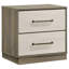 Table de chevet pour chambre à coucher, table de chevet à 2 tiroirs pour chambre à coucher