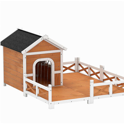 Abri pour chien, niche pour chien d'extérieur en bois