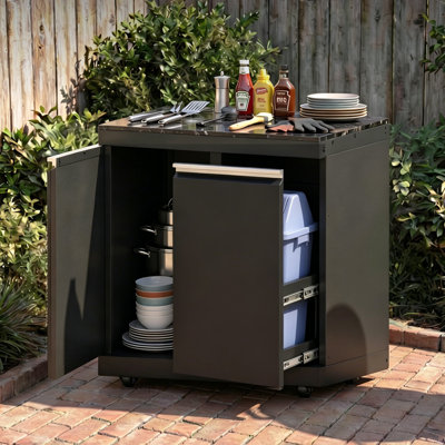 Poubelle et armoire de rangement Akoah