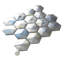 Brila 12x10 in. White Glossy Glass Hexagon Wall Tile (4.26 sq ft/case, 5-Pack)-137865932
