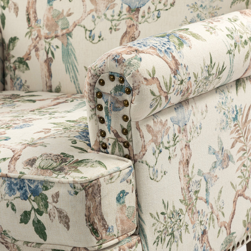 Fauteuil rembourré 30 po Mooresville, Polyester oiseau