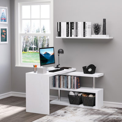 Bureau d'ordinateur pivotant à 360 degrés