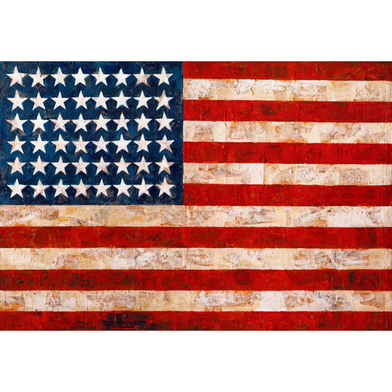 Drapeau, 1954, H 16 po x l 24 po