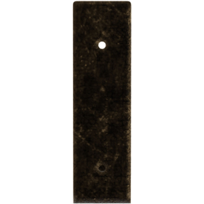Support de tablette en acier, H 7 po x l 2 po x P 12 po, Or pâle antique