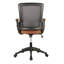Chaise de bureau en maille à dossier moyen avec accoudoirs réglables Techni Mobile-100241422