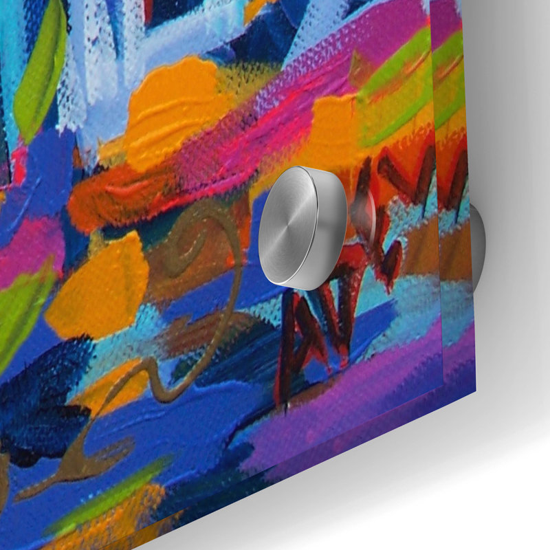  «Dixieland Jazz Band - New Orleans» par ADEL, art mural en verre acrylique, 24 po x 36 po