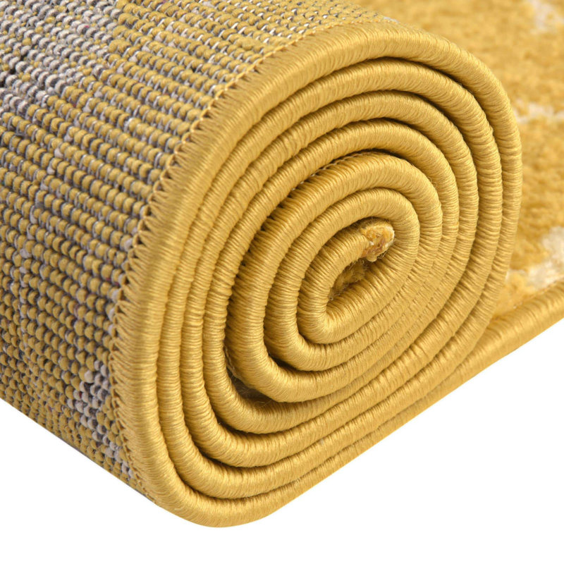 Tapis d'intérieur Somerville, Yellow, Rond 7 pi 10 po