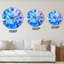 Horloge murale moderne mauve et bleue-1421475369