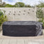Azayla Outdoor 5 Seater Lounge Set - Modern Garden & Patio Metal Conversation Set (Cover Included)-662869755
