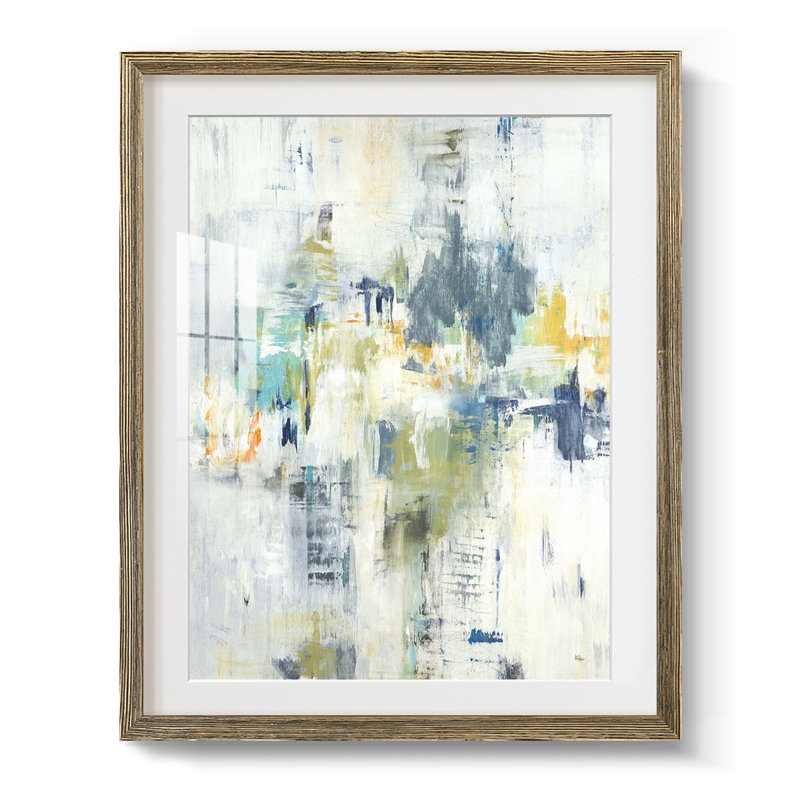 Graphite Moon I -Gallery Wrapped Canvas URID806, Yes, White, Walnut Framed Paper