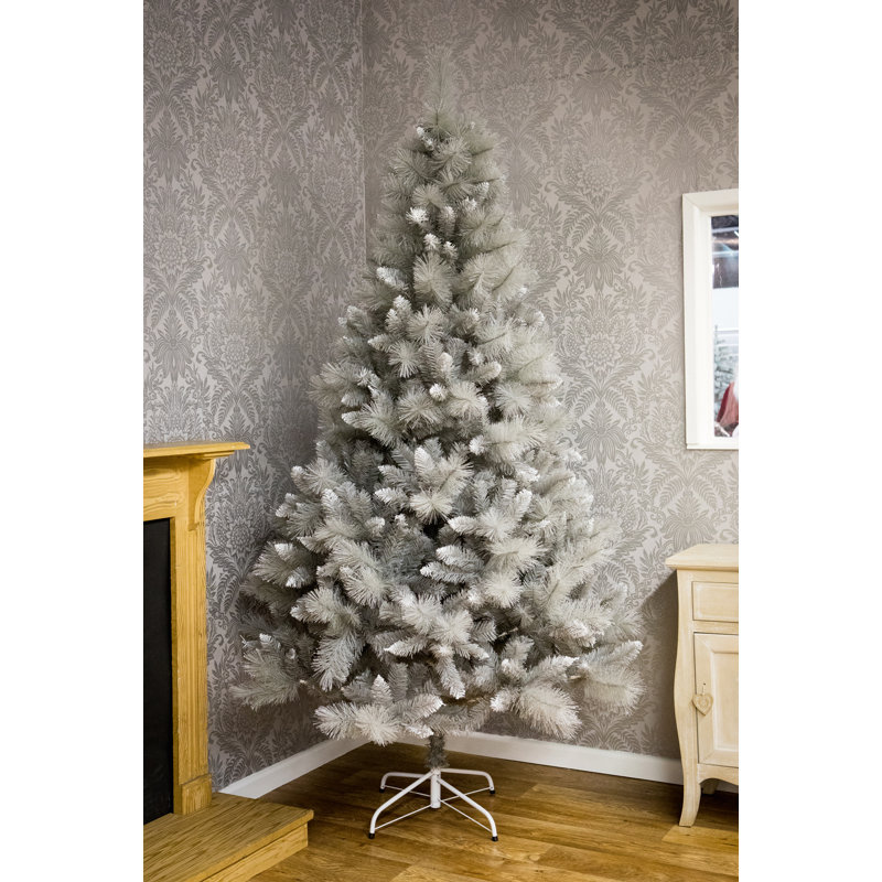 7ft Artificial Silver Tip Fir Christmas Tree with Stand