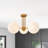 Nathon Glass Semi Flush Mount