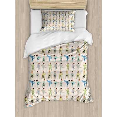 Flower Polyester Duvet Cover