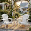 Chaise Adirondack pliante haut de gamme avec motif de bois en relief-1446383099
