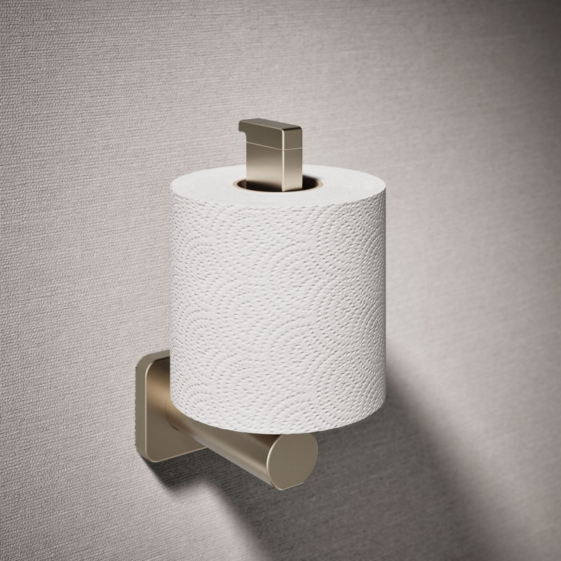 Parallel Vertical Toilet Paper Holder, Brushed Bronze