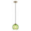 Luminaire suspendu en verre avec abat-jour en verre transparent rayé de 7,87 po-522554162