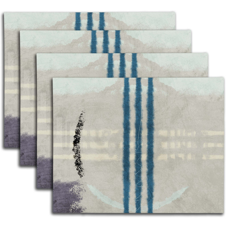 Polyester Abstract Rectangle Placemat
