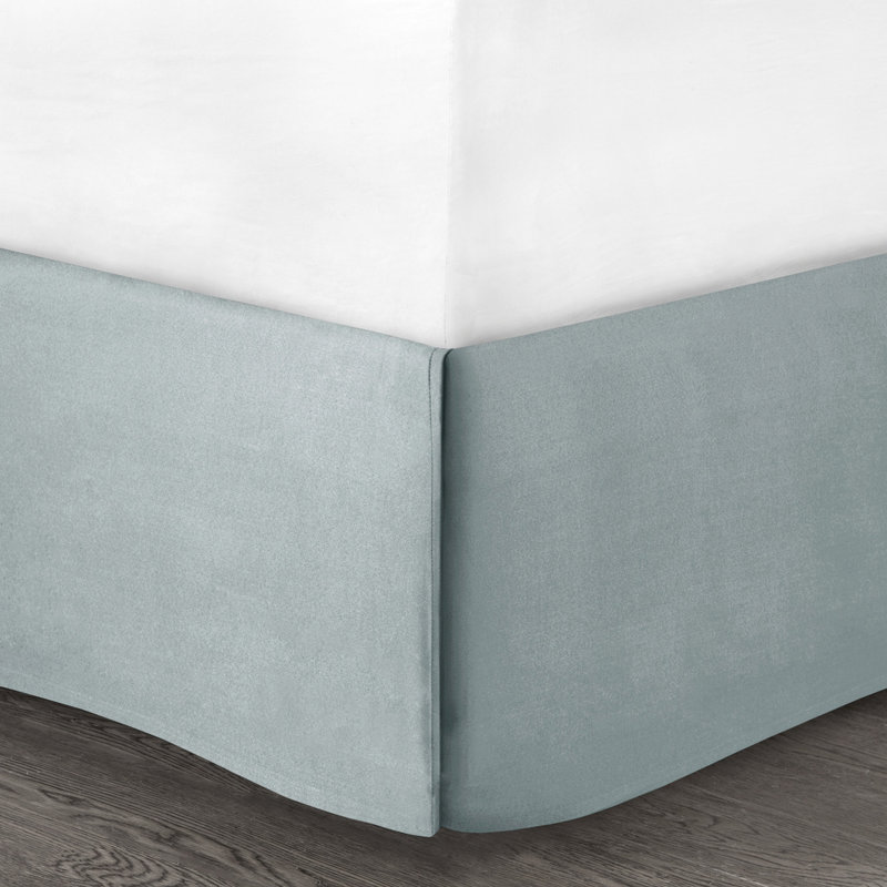 Édredon double en blanc - jupe de lit rembourrée 100% coton avec broderie sur le thème de la plage et 2 taies décoratives