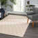 Textured Diamond Grey/Ivory Handwoven Cotton Rug