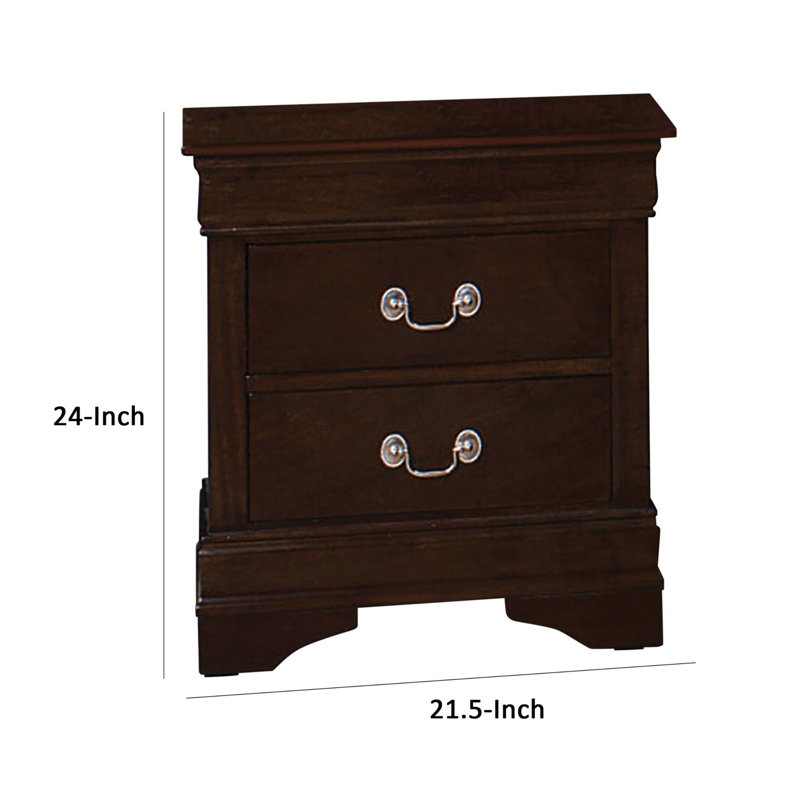 Grimar 21.75'' W Nightstand, Cappuccino Brown