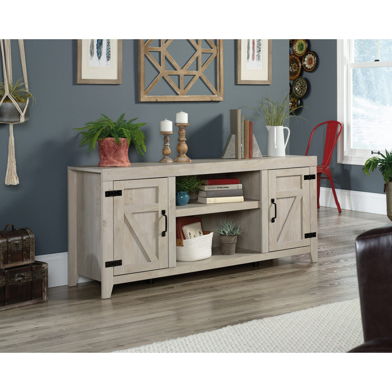 Entertainment Credenza, Light Brown
