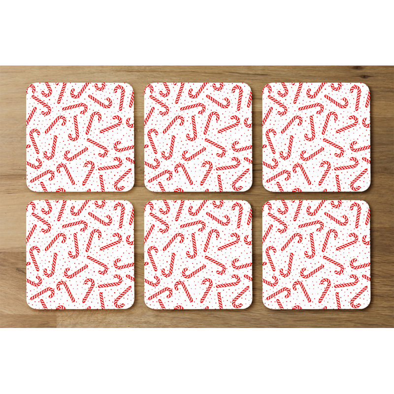 Square 6 Piece Coaster Set